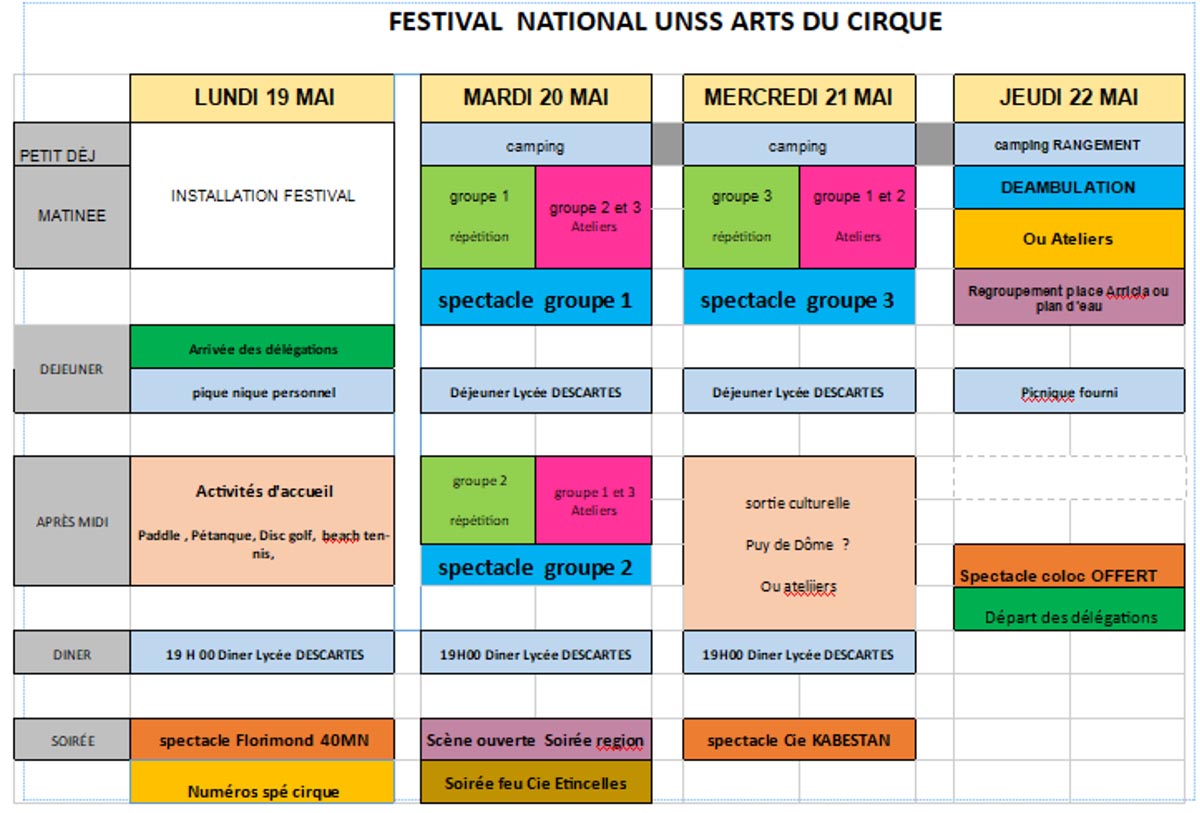 planning festival